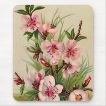 Pink Floral Arrangement Mouse Pad