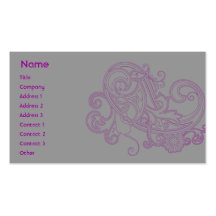 Pink Floral Pattern - Business Business Card Templates