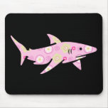 Pink Floral Shark mousepads