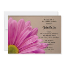 Pink Flower Bridal Shower Invitations