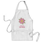 Pink Flower Bride Aunt Aprons