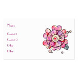 Pink Flower business cards
