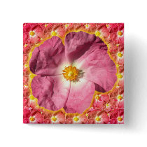 Pink Flower Buttons