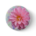 Pink flower confetti buttons