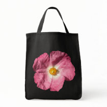Pink Flower Dark Bags