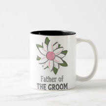 Pink Flower Father of the Groom  Mug