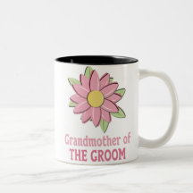 Pink Flower Groom Grandmother Mug