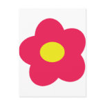 pink flower icon postcards
