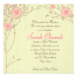 Pink Flower Invitation