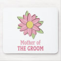Pink Flower Mother of the Groom  mousepads
