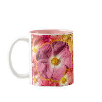 Pink Flower Mugs