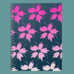 Pink Flower Pattern notebooks