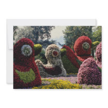 Pink Flower sculpture, Insel Mainau, Bavaria flowe Announcement
