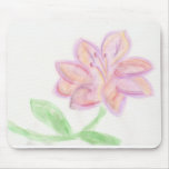 Pink Flower Sketch Mousepad
