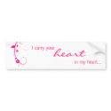 PInk Flower Swirls bumper sticker bumper stickers