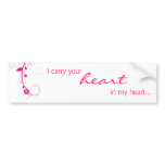 PInk Flower Swirls bumper sticker bumper stickers