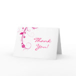 PInk Flower Swirls Greeting Card