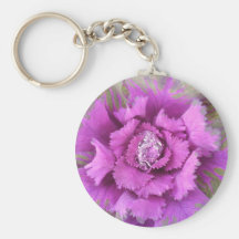 pink flower with water droplet keyring keychain