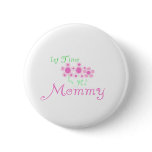 Pink Flowers 1st Time Mummy tshirts and Gifts