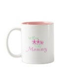Pink Flowers 1st Time Mummy tshirts and Gifts Mugs
