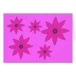 pink flowers cards