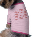 pink flowers pet clothing