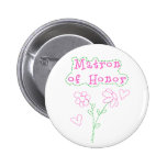 Pink Flowers Matron of Honour