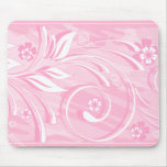 pink flowers mouse pads