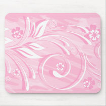 pink flowers mouse pads