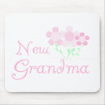 Pink Flowers New Grandma Mouse Mats