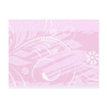 pink flowers post cards