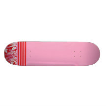 Pink Flowers Skate Boards