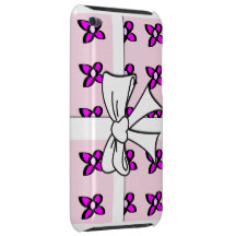 Pink Flowers with Bow Case-Mate iPod Touch Case