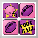 Pink Football posters