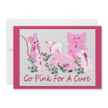 Pink For A Cure invitations