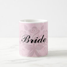 pink formal damask pattern mugs