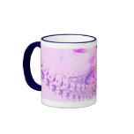 "Pink Fractal" Abstract Art Mug