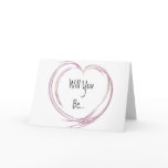 Pink Fractal Heart Be My Bridesmaid