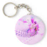 Pink Fractal Keychain
