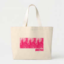 Pink Freud Tote Bags