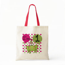 Pink Frog 1st Birthday Tshirts and Gifts Bags