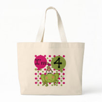 Pink Frog 4th Birthday Tshirts and Gifts Bag