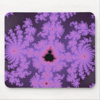 Pink Fronds Mousepad by JamesOakley