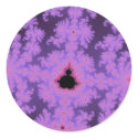 Pink Fronds Stickers