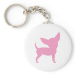 Pink Funny Chihuahua keychains
