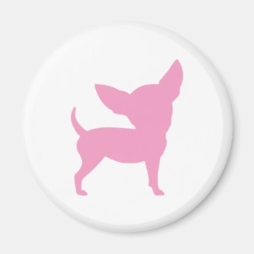 Pink Funny Chihuahua Refrigerator Magnets