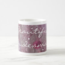 Pink Gems Beautiful Bridesmaid Thank You Mug