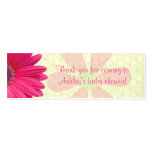 Pink Gerber Daisy Baby Shower Favour Tags business cards