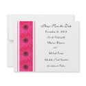 Pink Gerber Daisy Save the Date Wedding Invitation