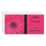 Pink Gerber Daisy Thank You Photo Card photo cards
